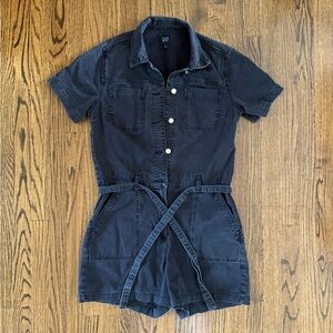 GAP Black Denim Romper